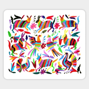 Rainbow Otomi Print Magnet